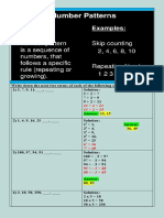 1 Number Sequence