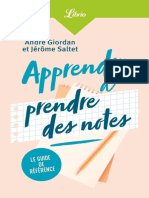 Apprendre A Prendre Des Notes Andre Giordan - Jerome Saltet