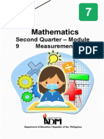Mathematics7 Q2 M9 Measurement V5