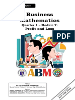 Business Mathematics Module 7 Profit and Loss