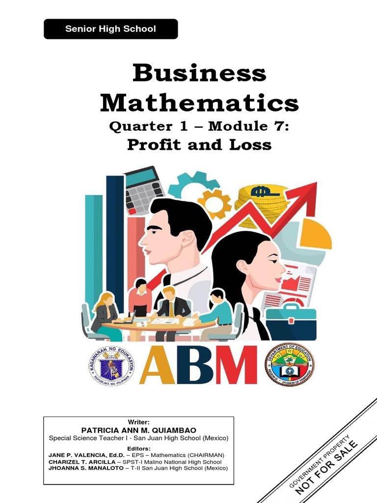 Profit and Loss in Business Mathematics | PDF | Revenue | Cost Of Goods ...