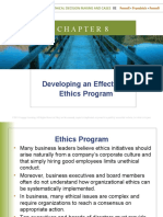 Week 8 Developing An Effective Ethics Program