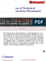 Day 3 - Types of Technical Documents - Online Lecture