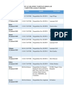 Rundown Acara Buku Tahunan Sekolah