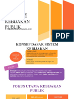 Sistem Kebijakan Publik