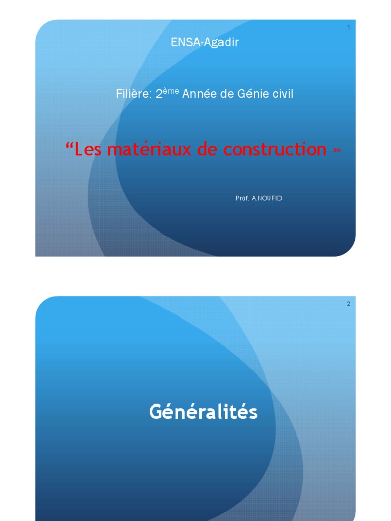 Matériaux de construction en génie civil | PDF | Béton | Ciment