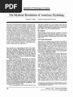 The Mythical Revolutions of American Psychology