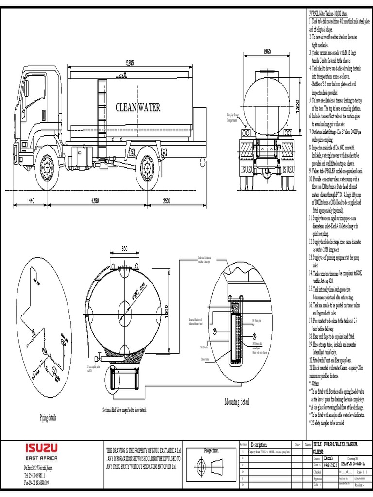 10,000 Liter Elliptical Mild Steel Water Tanker with Dual Compartment
