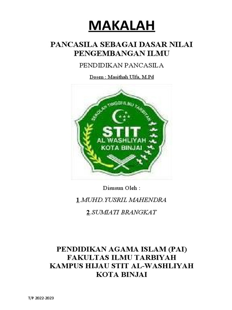 Pancasila dan Pengembangan Ilmu Pengetahuan | PDF | Sains & Matematika