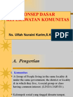 Konsep Dasar Komunitas-ULFAH