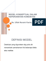 MODEL KONSEPTUAL KEPERAWATAN KOMUNITAS