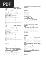 Song Lyrics and Cords