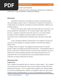 Unit Ii Data Collection and Sources PDF