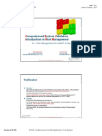 IRM 04 - Risk Management - The GAMP5 Way Part 01 - 0410EN