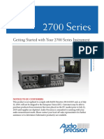 Getting Started With Your 2700 Series Instrument