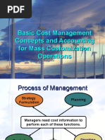 Basic Cost Management Concepts and Accounting For Mass Customization