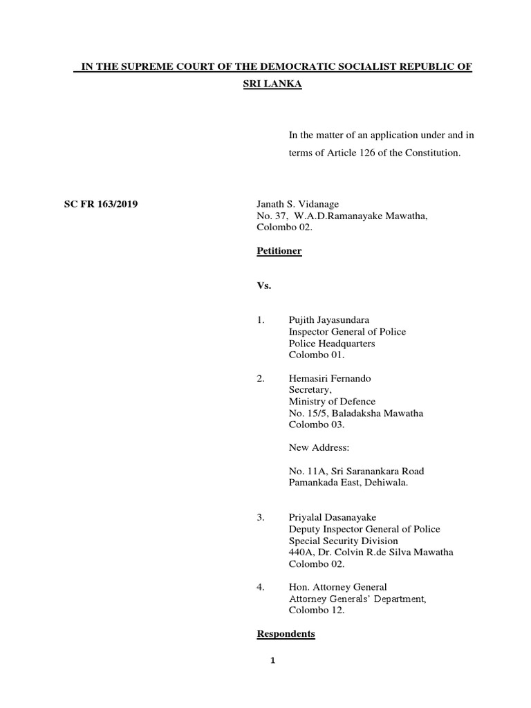 Supreme Court Orders Maithripala Sirisena To Pay Rs.100 Million As