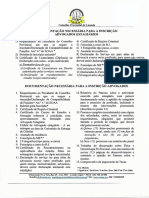DOCUMENTAÇÃO NECESSÁRIA PARA INSCRIÇÃO Ordem dos Advogados de Angola