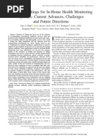 Internet of Things For In-Home Health Monitoring Systems: Current Advances, Challenges and Future Directions