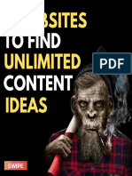 5 Sites for Unlimited Content Ideas