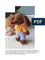 Cachorrinho Little-Dachshund-Crochet-Dog-Amigurumi-Pattern