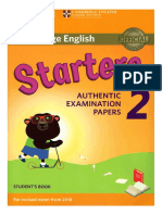Starters 2. Authentic Examination Papers. Student's book
