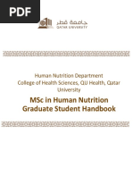 HumanNutrition Graduate HANDBOOK 2022-2023