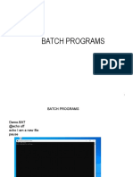 Batch Programs