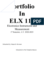 Portfolio in ELX 113