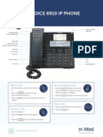 MiVoice 6910 IP Phone Quick Reference Guide