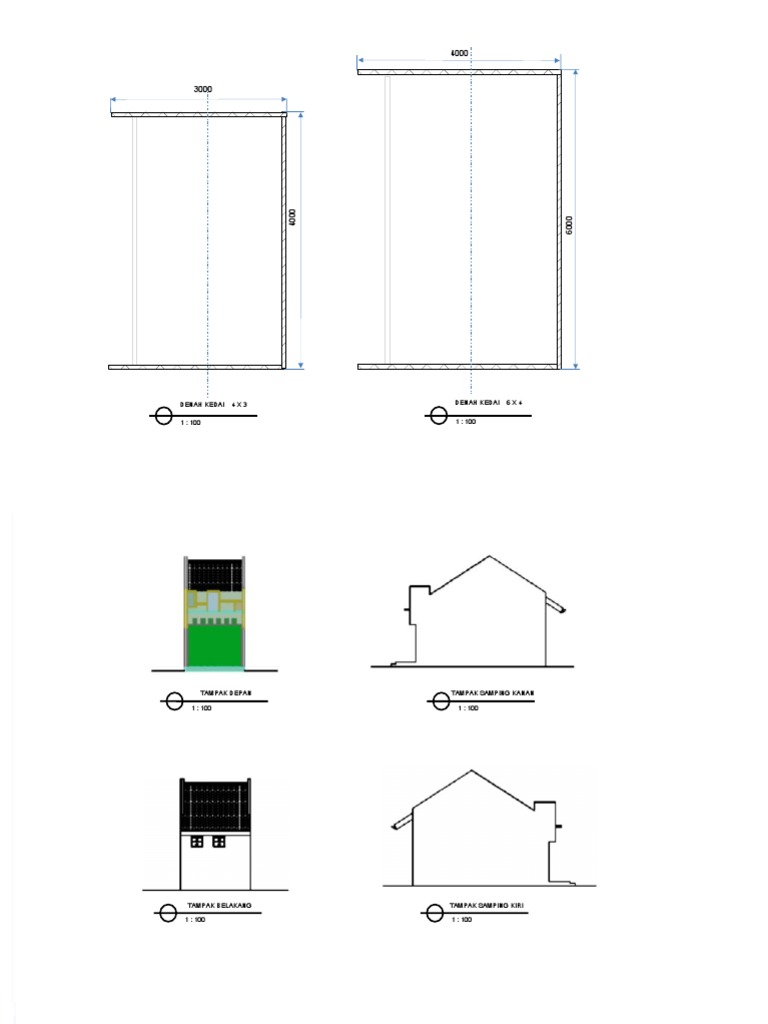 Desain Ruko dan Kios Kecil 1 Lantai | PDF