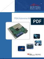 Mistral 77GHz Mmwave RADAR On Module Datasheet