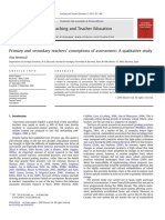 REMESAL 2011 Primary and secondary teachers&#x2019; conceptions of assessment_ A qualitative study