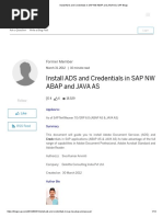 Install ADS and Credentials in SAP NW ABAP and JAVA AS - SAP Blogs