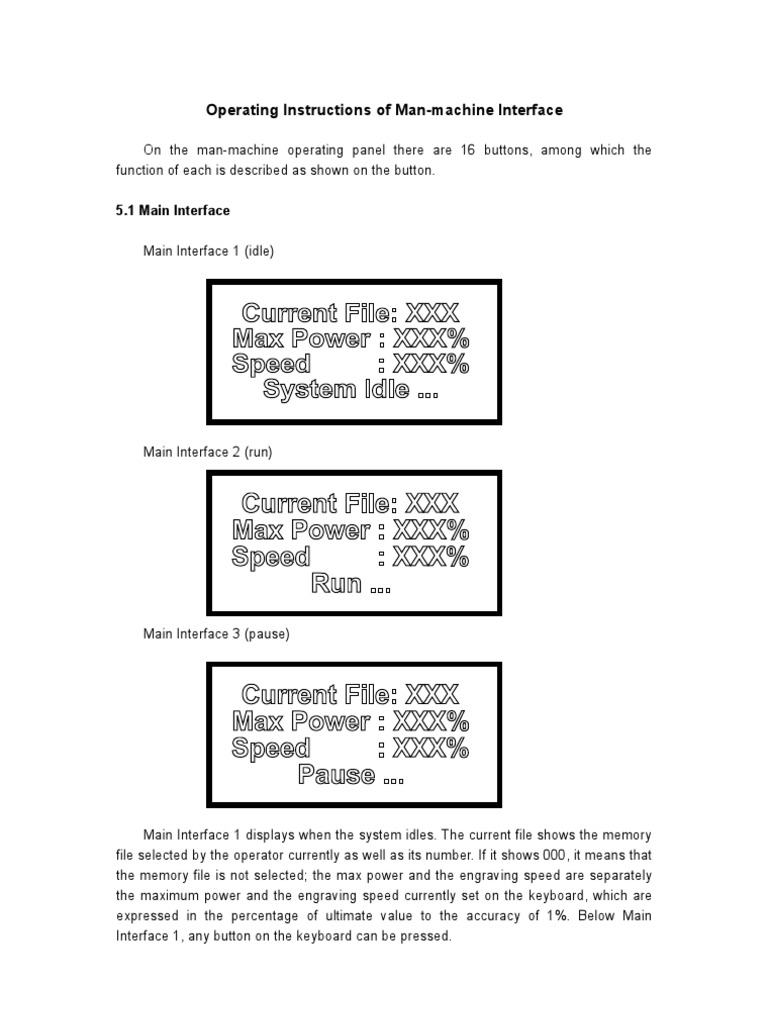 Operating Instructions of Man | PDF | Cartesian Coordinate System ...
