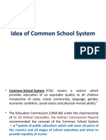 Idea of Common School System