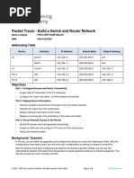 19.4.4 Packet Tracer - Build A Switch and Router Network - Fikki Arsy Nurfadilah - TF3B - 202010225026