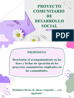 Proyecto Comunitario de Desarrollo Social