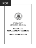 USIT304 Database Management Systems