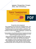 Teks Tanggapan