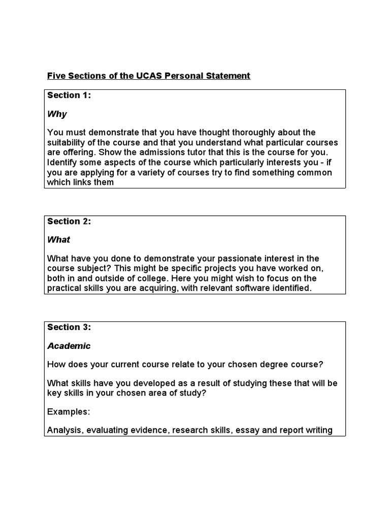 examples of ucas personal statement journalism