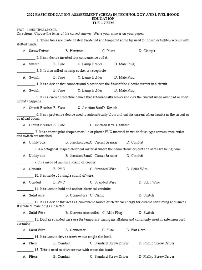 Cbea Tle 9 Eim PDF Electrical Connector Ac Power Plugs And