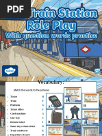 Train Station (Question Words) Role Play