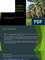 Analysis of Ecological Infrastucture in Palm Oil Field