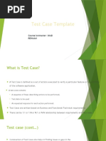 Test Case Template