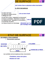 C'est L'aspect de Surface Après L'action D'une Ou Plusieurs Arêtes Tranchantes Sur Une Pièce Usinée