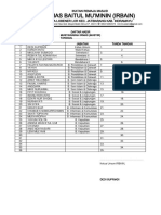 Daftar Hadir Musyir