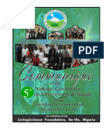 Communique of The 5TH National Conference On Environment and Health