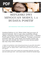 Refleksi Dwi Mingguan Modul 1.4