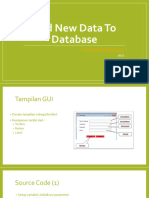 08 - Add New Data To Database